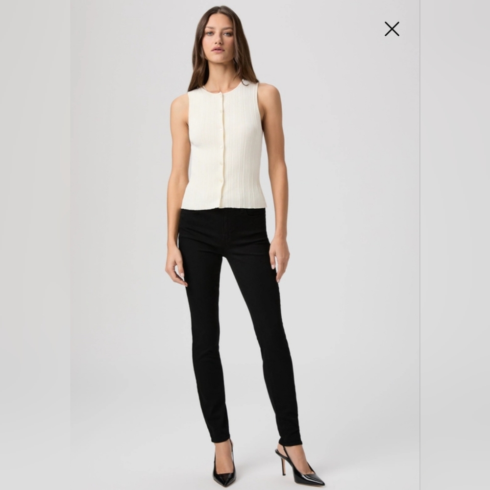 PAIGE Hoxton Ultra Skinny Black Shadow Wash Size 26